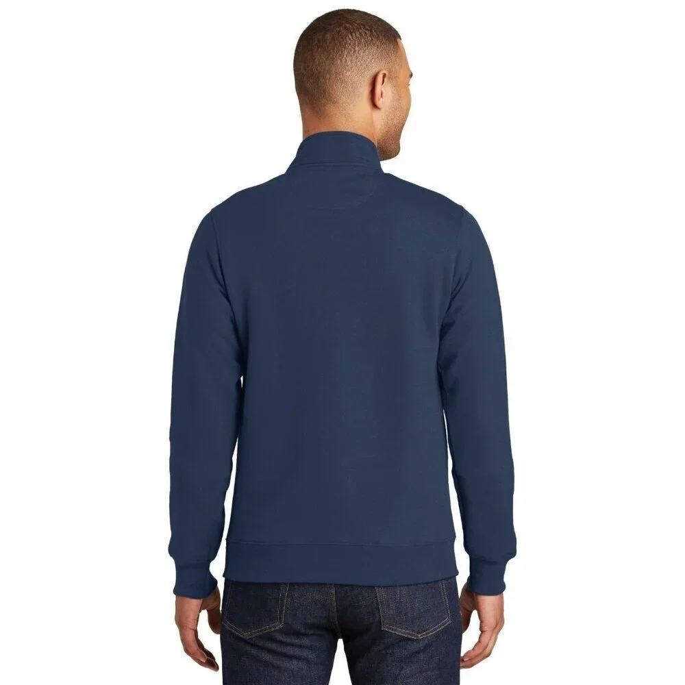 Banana Republic Men's XL Navy Half-Zip Pullover Sweatshirt Cotton Blend N0220